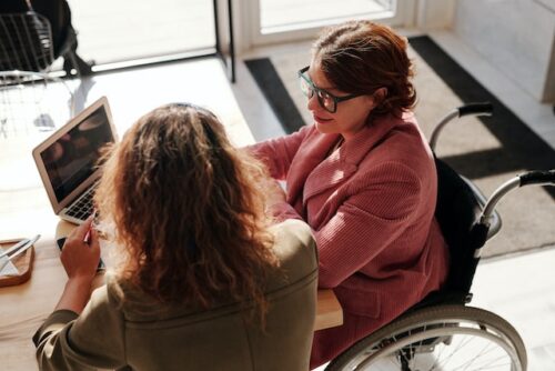 worker with a disability