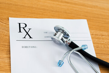 stethescope and doctor's note pad